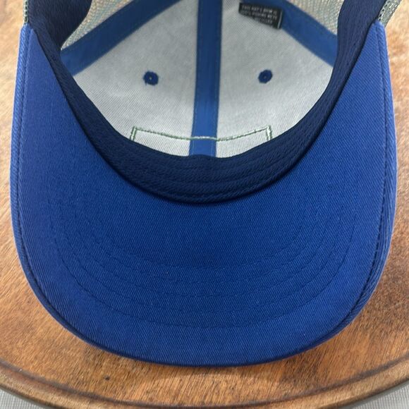 Eddie Bauer Hat Cap Trucker Mesh Snapback Blue Camping Outdoor Hiking Mountains - Picture 9 of 12